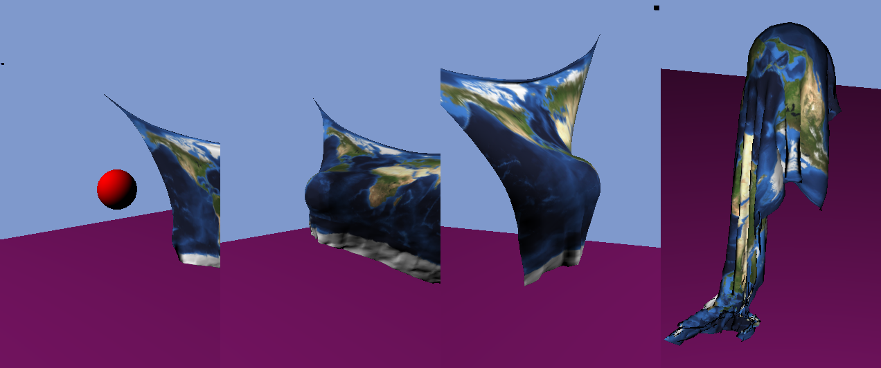 Mass-spring sphere collision