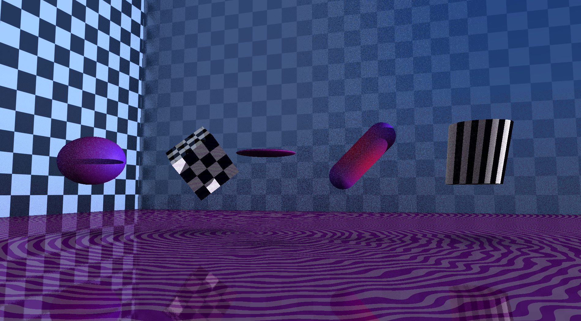 Ray tracing - geometric primitives, transformations and procedural textures.